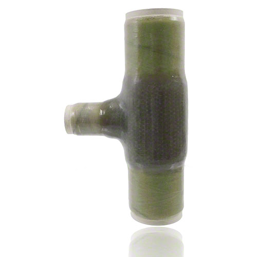 UP-GF-PVCC T-St&uuml;ck 90&deg; reduziert, DIN 16 966, Form T2, Rohrtyp B, mit Laminatenden, PN 10
