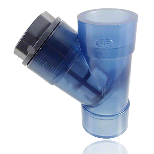 PVC-U Schmutzf&auml;nger transparent, Klebemuffe, FPM