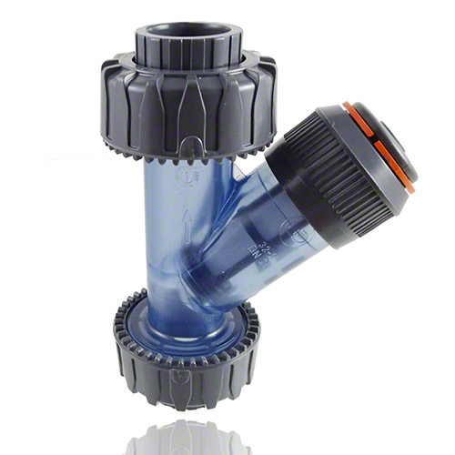 PVC-U Schmutzf&auml;nger transparent, Klebemuffe, EPDM